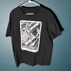 Vertebrae 33 Death Card Black Graphic Men's T-Shirt